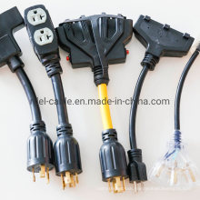 NEMA Power Cords L14-30p to Triple Tap 5-20r Adapter Heavy Duty UL